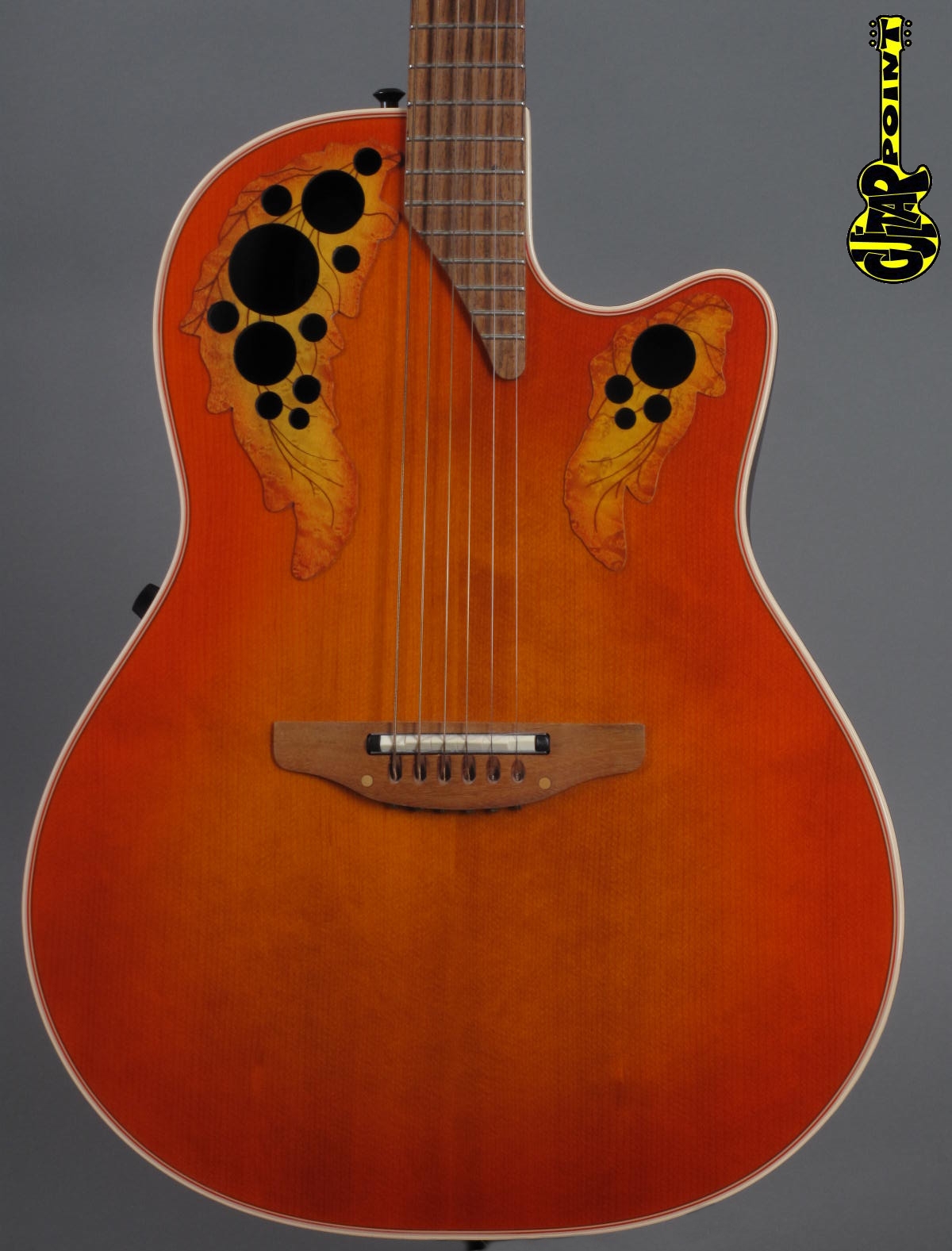 1994 Ovation Elite Standard Model 6768 - Orange Cherry Burst